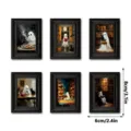 Adhesivo magnético de refrigerador con marco de foto de madera de fantasma de Halloween. - MZCT644-649 Set de 6