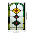 Película para ventana de vidrieras decoración privacidad estática adhesiva arco geométrico 60x100cm - SBW-BL420 / 60x100cm