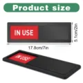 Acrylic magnetic office status indicator sign size 17.8x5.1cm in use sliding door sign - ZTP051 Style B / With Acrylic Glue