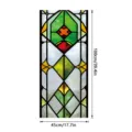 Stained glass window film static cling geometric decorative glass sticker for home decor. - SBW-BL422 / 45x100cm