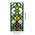 Stained glass window film geometric decorative sticker 100x45cm static cling home decor - SBW-BL423 / 45x100cm