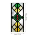 Stained glass window film decorative privacy sticker geometric 100x45cm home decor - SBW-BL424 / 45x100cm