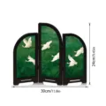 Chinese style mini folding screen desktop ornament decorative gift, 30x24cm acrylic craft. - Style(PF-XFB024)