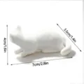 3D printed white cat fridge magnet, cute animal magnetic sticker for home decor and notes. - White A