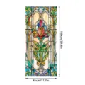 Stained glass window film floral art nouveau decorative sticker home glass film detail view - SBW-BL429 / 45x100cm