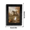 Halloween 3D Ghost Fridge Magnet Photo Frame Spooky Holiday Home Decor Gift Idea. - 3DCT042: 3D Magnetic Fridge Magnets