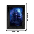 Halloween 3D gruseliger Geister magnetischer Kühlschrankaufkleber Bilderrahmen im Vintage Stil. - 3DCT031: 3D-Magnet-Kühlschrankmagnet