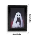 Halloween 3D fantôme chat noir mignon cadre photo magnétique autocollant de réfrigérateur - 3DCT005 : Aimant de réfrigérateur magnétique 3D