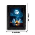 Halloween 3D Geist dekorativer Kühlschrankmagnet Fotorahmen niedliches Design Deko - 3DCT027: 3D Magnetische Kühlschrankmagnete