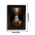 Halloween 3D Ghost Fridge Magnet Photo Frame Festive Decorative Magnetic Note Board - 3DCT041: 3D Magnetic Fridge Magnets