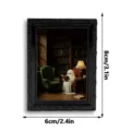 Halloween 3D ghost magnetic fridge sticker vintage photo frame home decor magnet 8x6cm - 3DCT043: 3D Magnetic Fridge Magnets