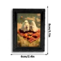 Halloween ghost magnetic fridge sticker photo frame spooky holiday decor home kitchen memo - 3DCT050: 3D Magnetic Fridge Magnets