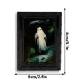 Halloween Geist Kühlschrankmagnet Harz Fotorahmen gruselig Deko für Küche Magnettafel Geschenk - 3DCT032: 3D-Kühlschrankmagnet