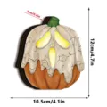 Halloween wooden light-up pumpkin ghost tabletop decoration vintage festival ornament item - Pumpkin Ghost Style (HWMZ087) / OPP Bag