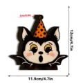 Halloween wooden glowing bat ornament vintage LED table decor party festival decoration - Bat Style (HWMZ086) / OPP Bag