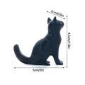 Black 3D cat refrigerator magnet decorative memo holder cute animal figurine home decor sticker - Black Style C