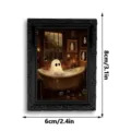 Halloween ghost picture frame fridge magnet 3D spooky cute mini photo frame decor - Style 3DCT033