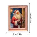 Kerst lichtgevende fotolijst koelkastmagneet, houten decoratief artikel voor thuis. - FGMZCT008