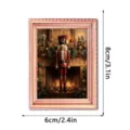 Kerst verlichte fotolijst koelkastmagneet, houten magnetische vakantiedecoratie thuis. - FGMZCT013