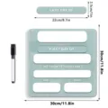 Acryl terug naar school bord uitwisbare whiteboard eerste schooldag met stift - TYU902: Model C ijsblauw: Met 1 zwarte pen