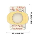 Halloween wooden magnetic photo frame pumpkin holiday home decor refrigerator magnet display - MZ1209A Pumpkin Style