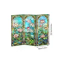 Mini paravent pliage acrylique colore lotus decoration de table ornement pour la maison. - PFTYU028 / Emballage en Carton