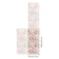Pink magnolia flower static window film, non-adhesive glass sticker for home decor detail. - XCBL166