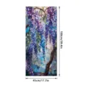 Stained glass window film wisteria flower decorative static cling privacy sticker 45x100cm - SBW-BL408 / 45x100cm