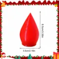 Christmas tree LED light bulb size specification chart showing 8.5cm height and 5.5cm width - Red
