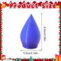 Ornamento decorativo conico blu stampato in 3D, tabella delle dimensioni per feste. - Viola