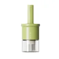Botella de pincel de aceite de silicona para cocina, recipiente transparente, mango verde. - Verde