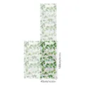 Detailed view of green ivy leaf window film, static cling glass sticker, size 43x100cm. - XCBL167