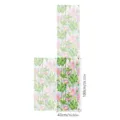 Lotus flower pattern static window glass sticker detail view showing size 43 by 100cm. - XCBL168