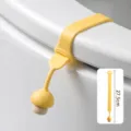 Elevador de tapa de inodoro de silicona amarilla, manija higiénica para baño WC. - Versión Extendida / Amarillo Sol