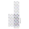 Detailed view of decorative purple flower static window glass sticker, glue-free design. - XCBL174