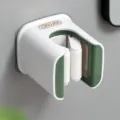 Wandmontierter Mopphalter, stanzfreier Besenhalter und Kunststoff-Rollenregal Bad. - Mopphalter (Luxus-Grün)