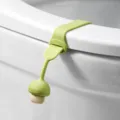 Elevador de asiento de inodoro de silicona con mango de hongo higiénico verde 1pz - Ajuste regular / Verde Brote