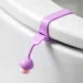 Elevador de tapa de inodoro de silicona mango higienico para bano smart morado - Versión Extendida / Púrpura Rosa