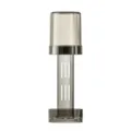 Transparenter Zahnbürstenhalter Mundspülbecher Set, minimalistischer Kunststoff Organizer grau. - Langer Stil / Grau