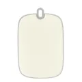 Household kitchen cutting board with grey border and hanging hole for fruits vegetables. - L / Gray