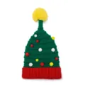 Kerstboom gebreide muts met pompon, schattige winter warme feestdagen muts voor man en vrouw. - Kerststijl - Kleur 4