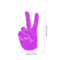 Pink peace sign acrylic wall sticker for children bedroom home decor mirror 39cm size - With Sponge Adhesive / TYU028