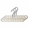Gletscher Textur 9-Loch Kleiderbügel raumsparender multifunktionaler Kleiderschrank 3 Stk - 3er-Set / Durchscheinendes Grausilber