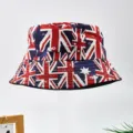 Union Jack bucket hat, casual zonwerende vissershoed voor heren en dames, vierseizoenen streetwear. - M (56-58cm) / Stijl A