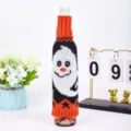 Gebreide wijnfleshoes feestelijk cartoon geest patroon decoratieve fleshoes decoratie - Witte geest