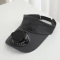 Solarbetriebener Ventilator Sonnenblende Schnelltrocknende Kappe Sommer Outdoor Sport - Einzelner Hut (Ohne Elektrischen Ventilator) / Dunkelgrau