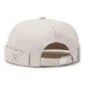 Minimalist beige docker hat for men and women, stylish brimless sailor cap street style. - Adjustable 55-60 / Beige