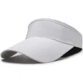 Visiere de sport blanche persee, casquette ete respirante anti UV pour plein air sport. - Réglable / Blanc