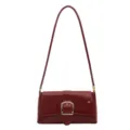 Rode lakleren schoudertas vintage chique minimalistische crossbody tas voor dames mode - Rood
