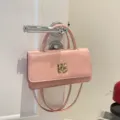 Sac à épaule en cuir PU rose minimaliste chic sac sous les bras mode quotidienne sac - Rose
